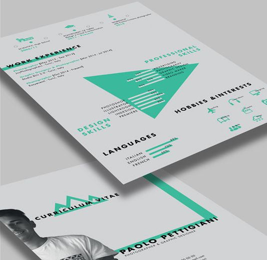 Free Self Promotion CV and Resume for Photoshop (PSD) and Illustrator (AI) Formats