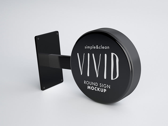 Free Simple and Clean Vivid Business Logo Sign Mockup