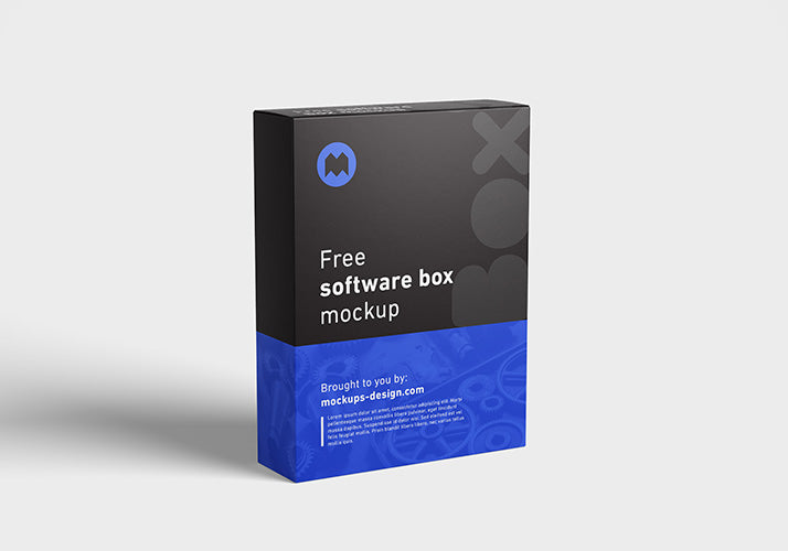 Free Software Packging Box Mockup Multiple Angles and Views