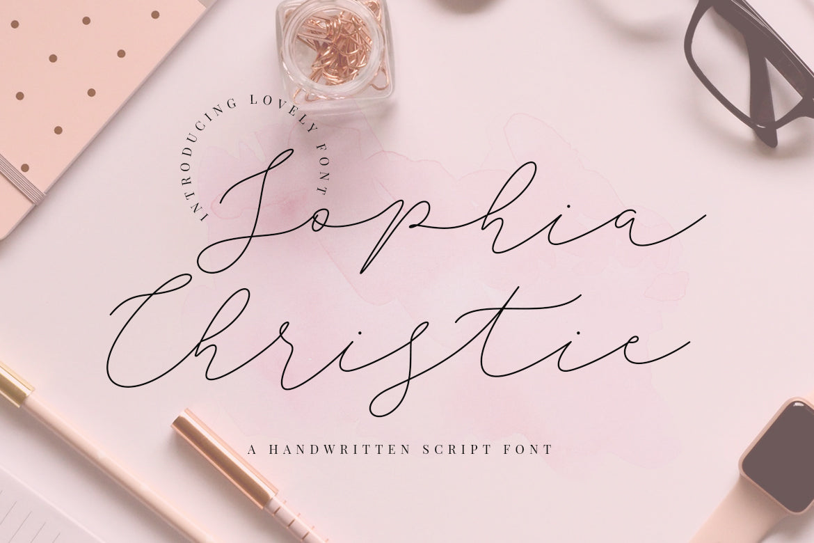 Free Sophia Christie Calligraphy Script Font