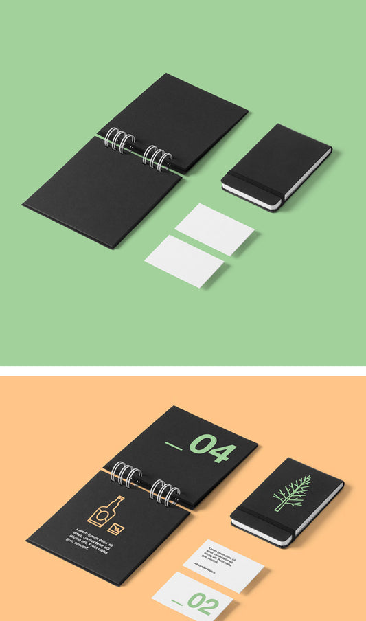 Free Clean Stationery Branding Mock-Up