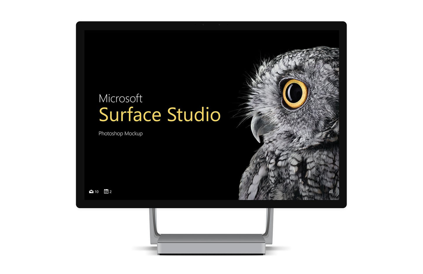 Free Surface Studio Mockup (PSD Mockup)