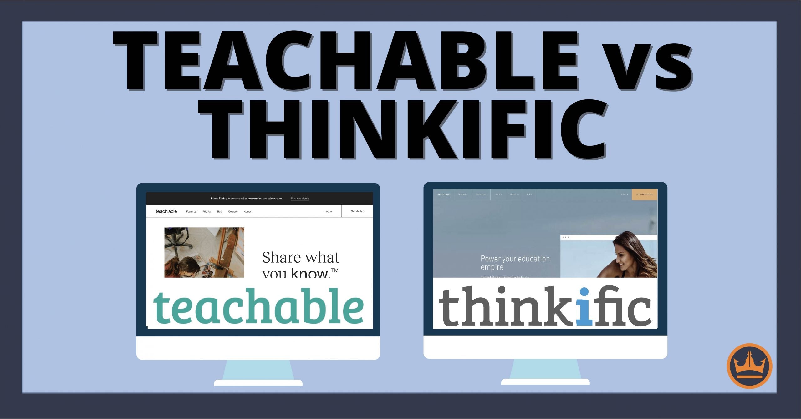 Thinkific vs Teachable [2022 + Video]: Side-by-side look – CreativeBooster