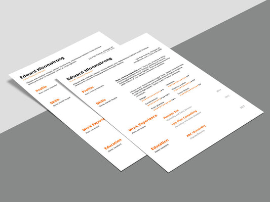 Free CV Resume Template for Technical Specialist in Microsoft Word (DOC) Format