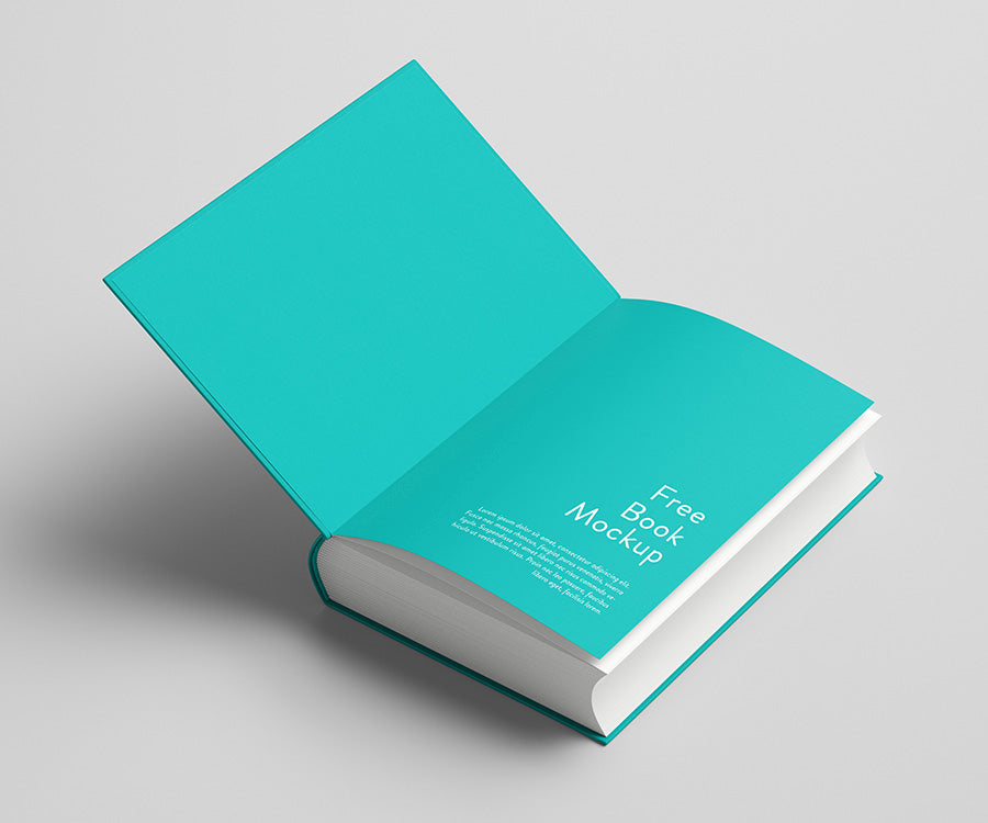 Free Thick and Clean Book PSD Mockup