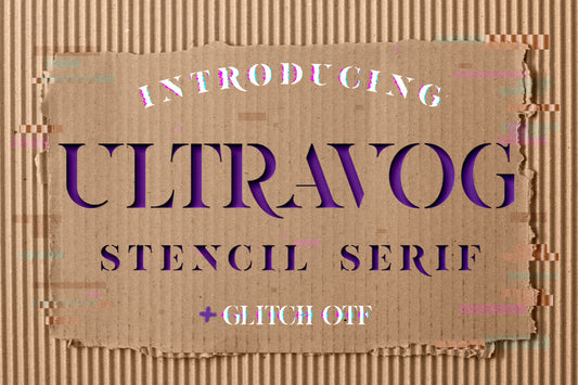 Free Ultravog Stencil Serif