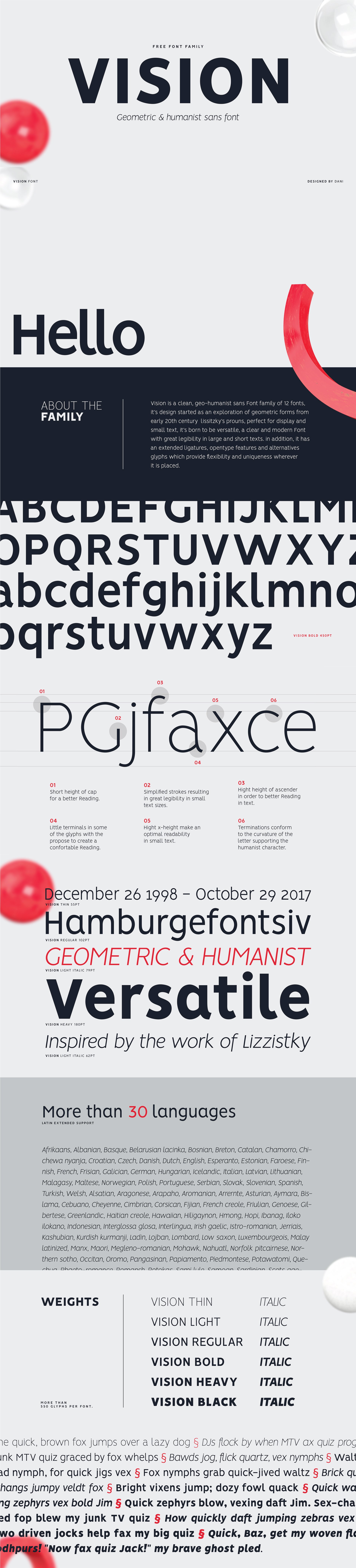 Free VISION - FONT FAMILY – CreativeBooster