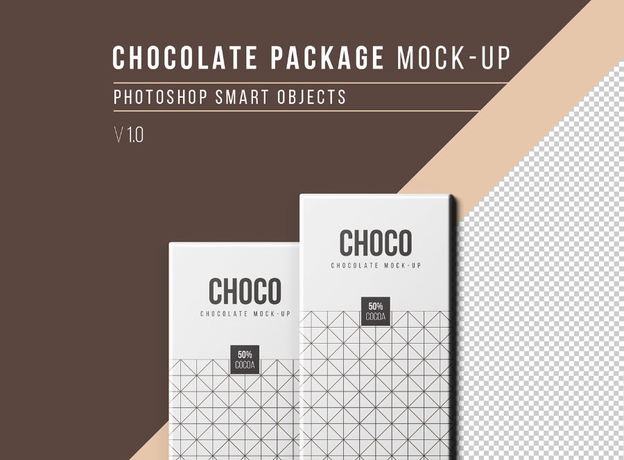 Free Clean and Realistic Chocolate Packaging Mockup