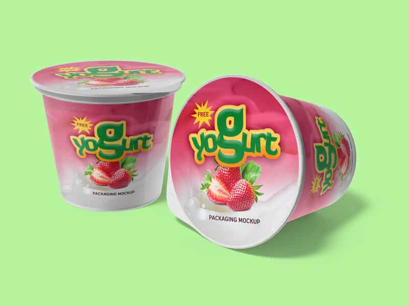 Free Yogurt Packaging Mockups