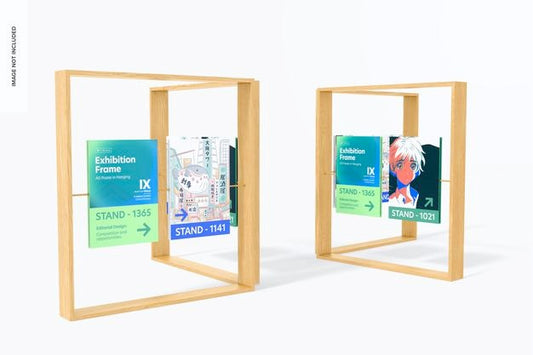 Free A0 Posters In Hanging Exhibition Frame Mockup Psd
