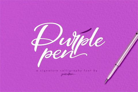 Free Purple Pen font