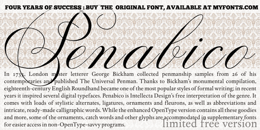 Free Penabico LIMITED VERSION Font