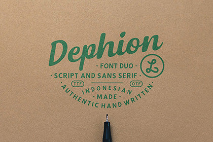 Free Dephion Handmade Font Demo