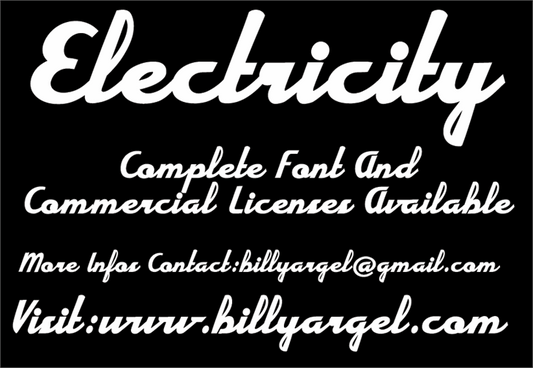 Free Electricity Font