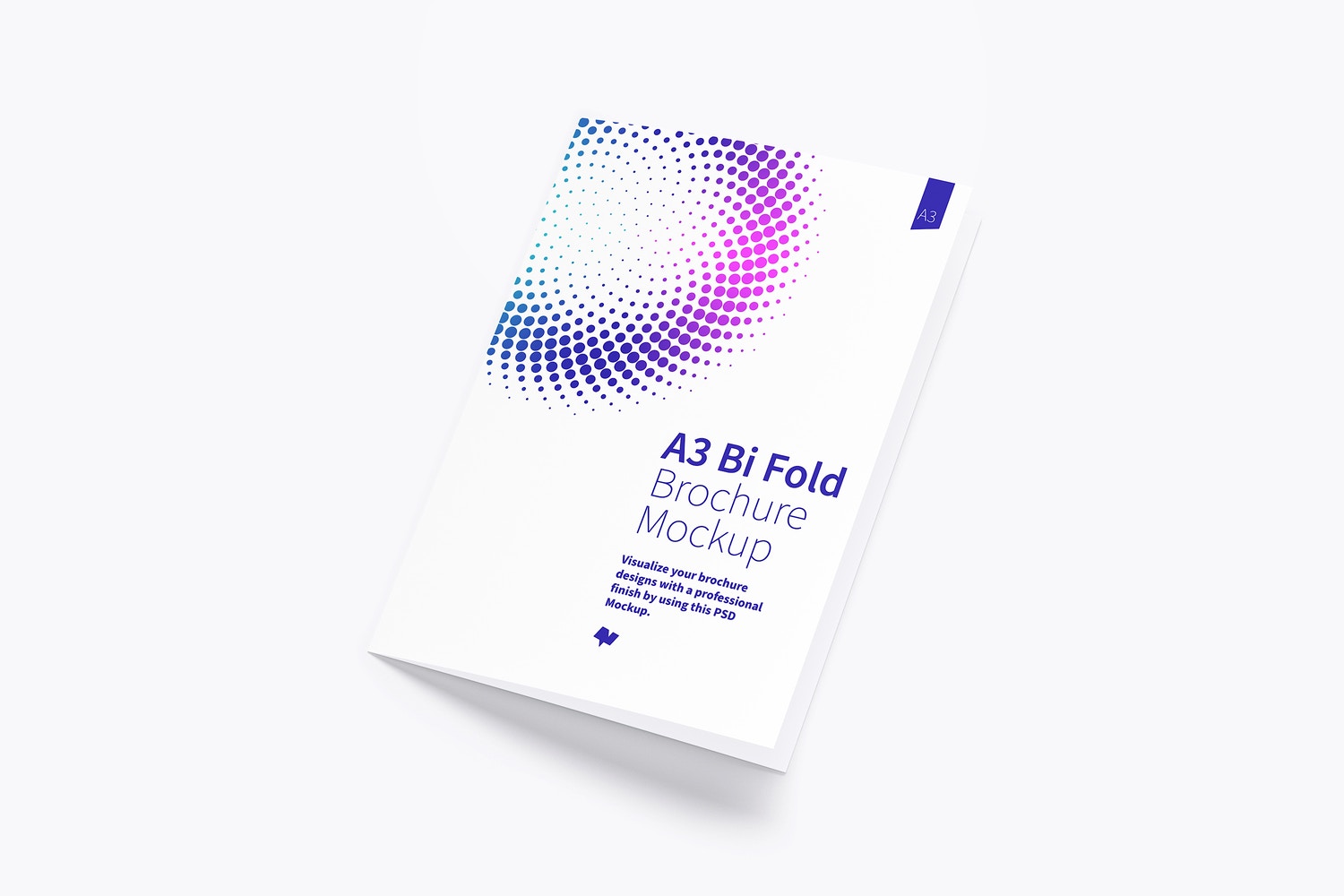 Free A3 Bi Fold Brochure Mockup 01