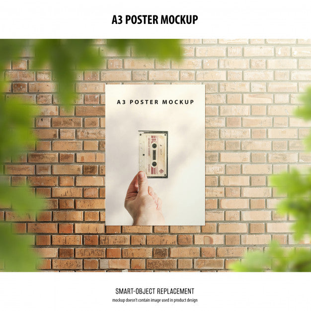 Free A3 Poster Mockup Psd – CreativeBooster