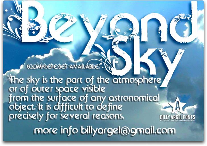 Free Beyond Sky Font