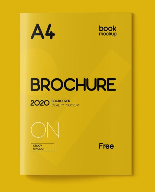 Free A4 Brochure Mockup Template