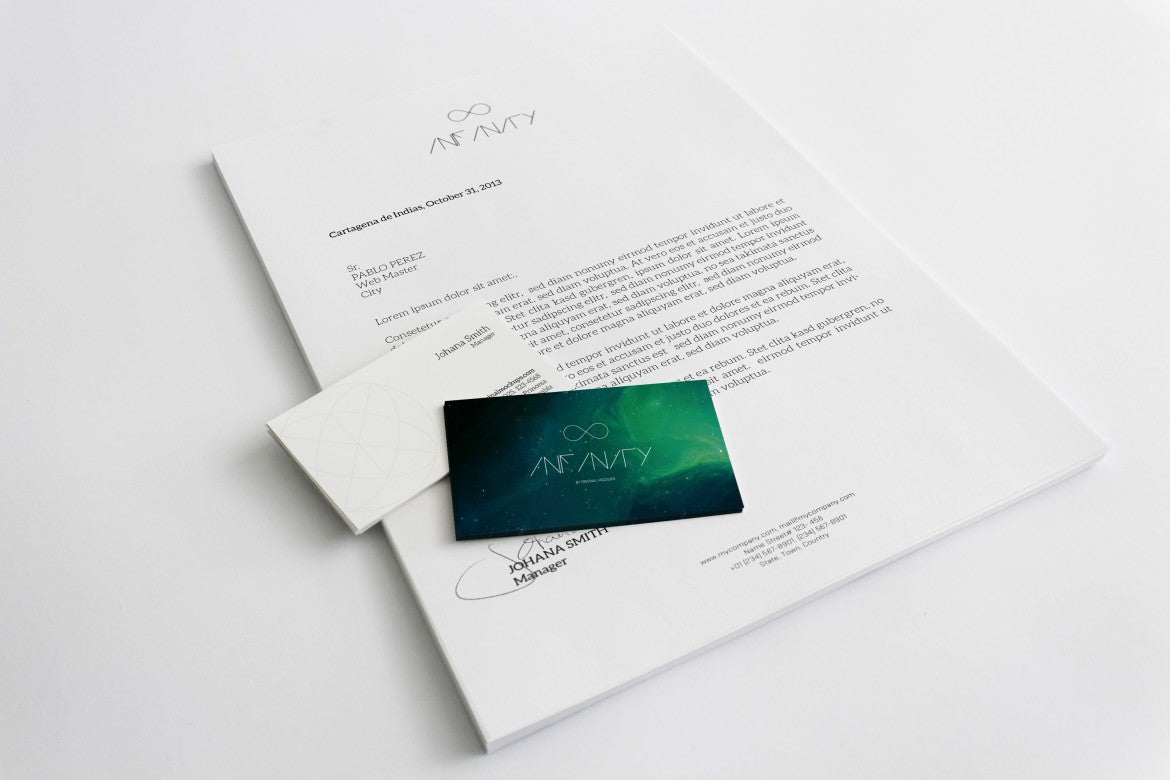 Free A4 Letterhead and Business Cards (Stationery Mockup)