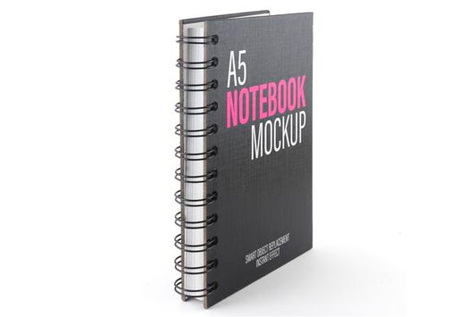 Free A5 Ring Notebook Mockup Psd