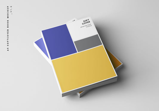 Free A5 Softcover Book Mockup