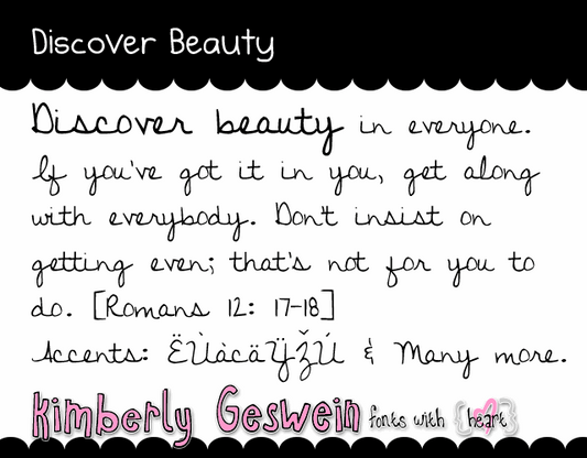 Free Discover Beauty Font