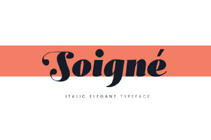 Free SoignÃ© Bold Typeface