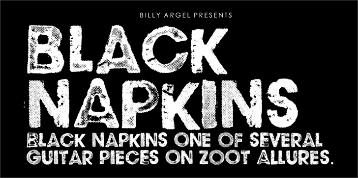 Free BLACK NAPKINS Font