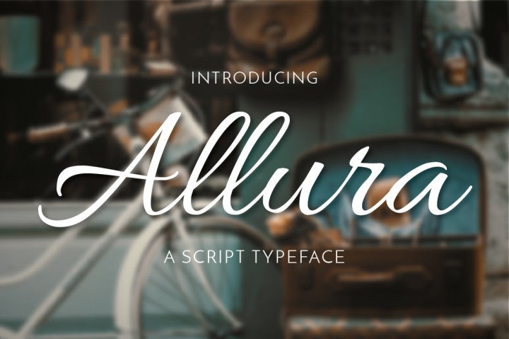 Free Font Allura Script Typeface