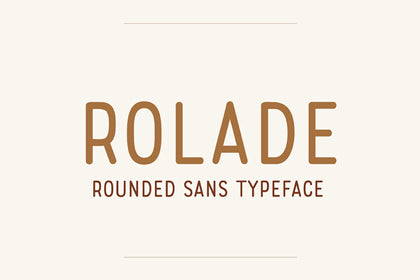 Free Rolade Typeface