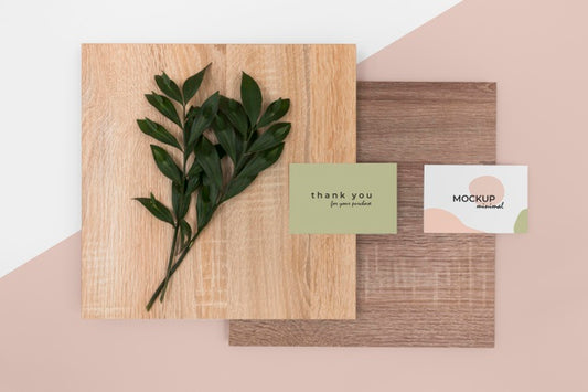 Free Above View Stationery Arrangement With Plant Psd