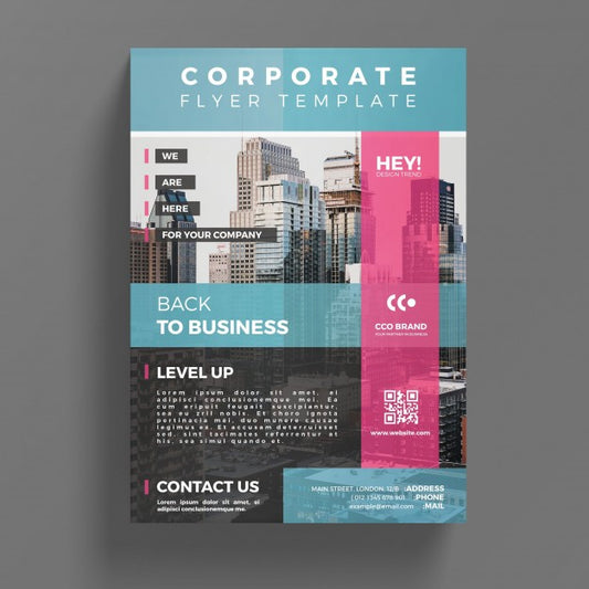 Free Abstract Corporate Flyer Template Psd