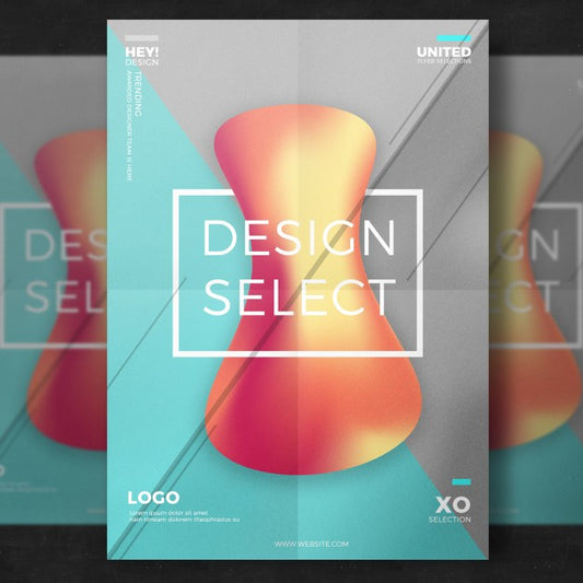 Free Abstract Creative Design Poster Psd