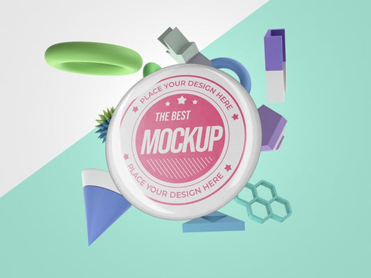 Free Abstract Mock-Up Insignia Merchandise Psd