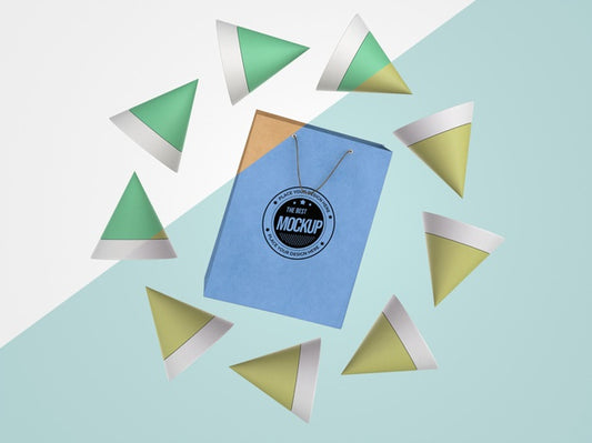 Free Abstract Mock-Up Merchandise With Paper Bag Psd