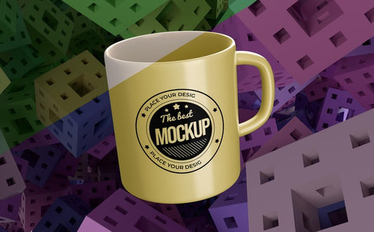 Free Abstract Mock-Up Mug Merchandise Psd