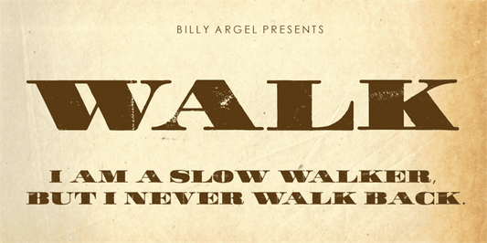 Free WALK Font