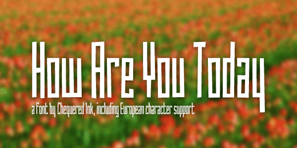 How R You Font Free How Are You Today Font – CreativeBooster
