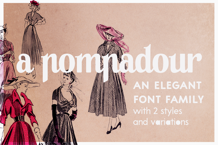 Free A Pompadour Sample Font