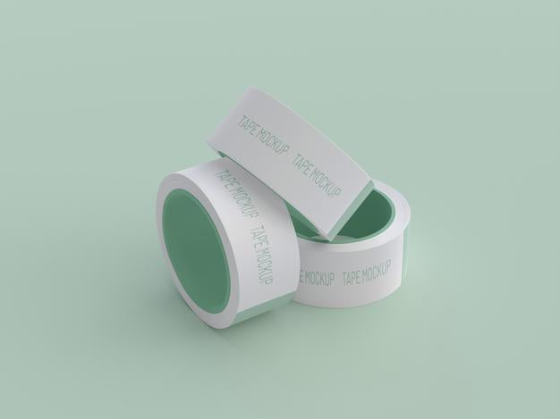 Free Adhesive Tape Mockup Psd