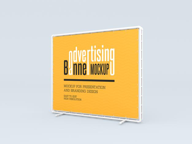 Free Advertising Banner Mockup Psd – CreativeBooster