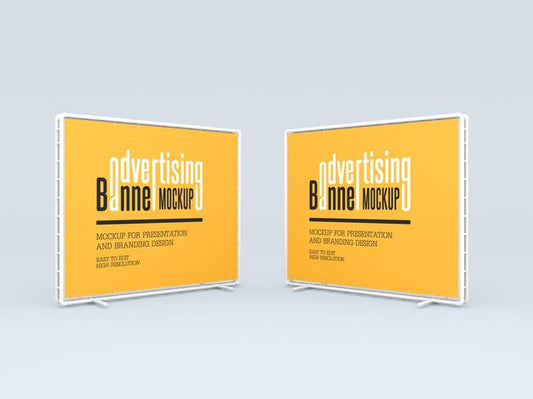 Free Advertising Banners Mockup Psd
