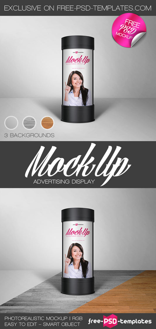 Free Advertising Display Mock-Up In Psd