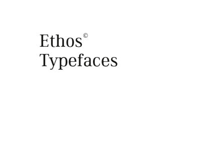 Free Ethos Typeface