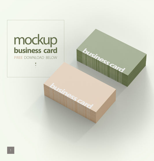 Free Business Card Photoshop PSD Mockup Bundle