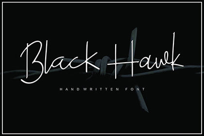 Free Black Hawk Stylish Font Demo