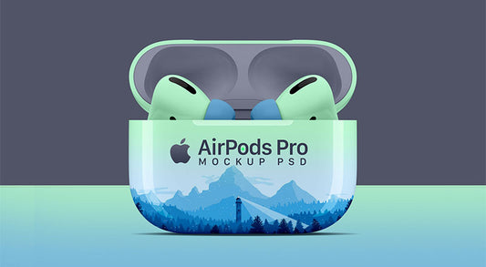 Free Airpods Pro Mockup Psd