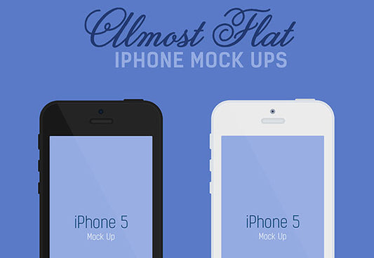 Free Almost Flat Iphone Mockups