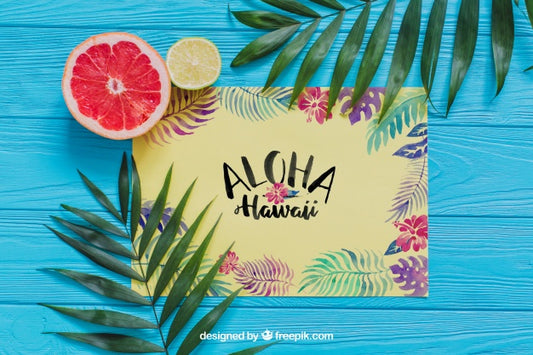 Free Aloha Composition Psd