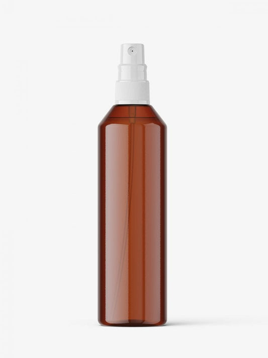 Free Amber Spray Bottle Mockup